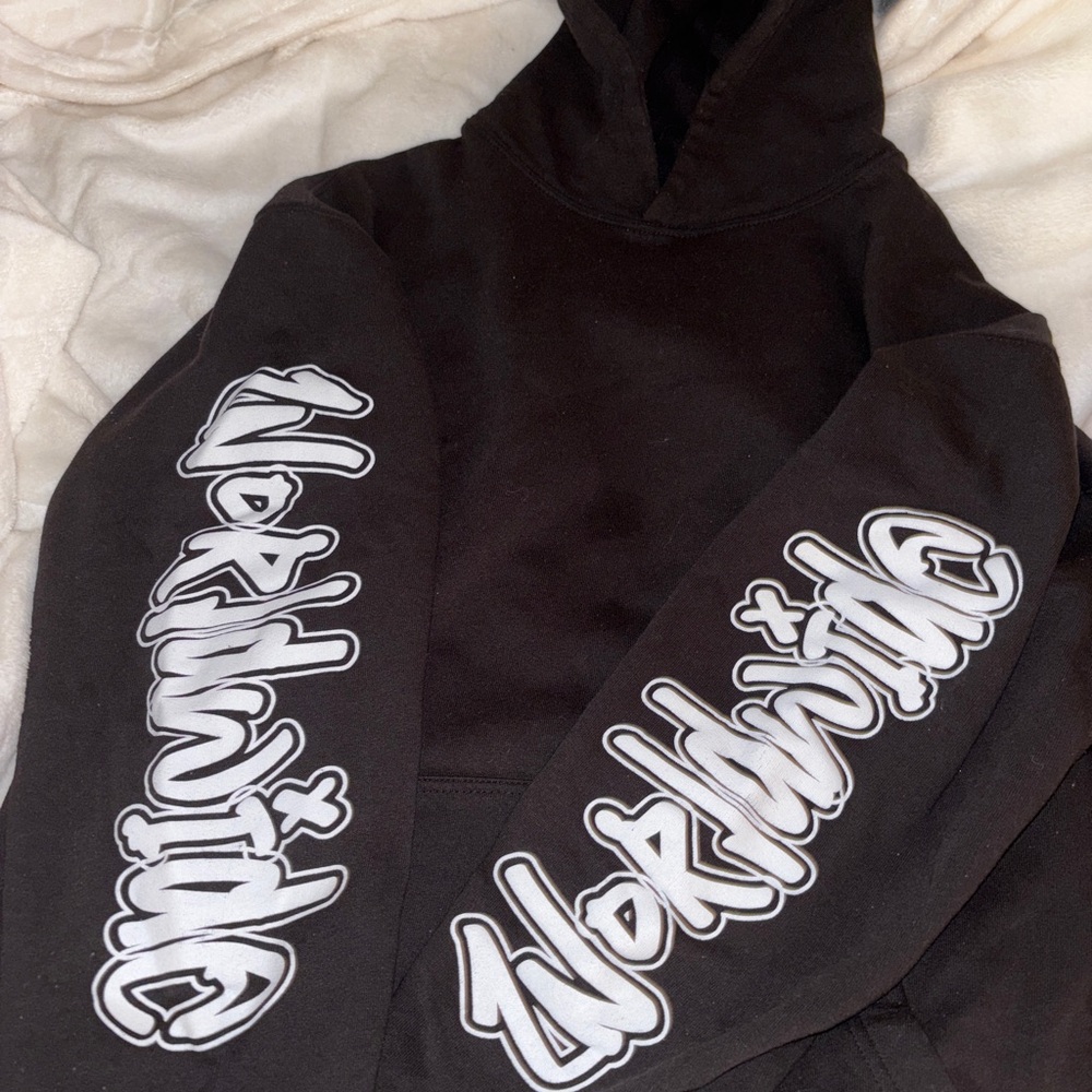 Black and White Wordwide Hoodie